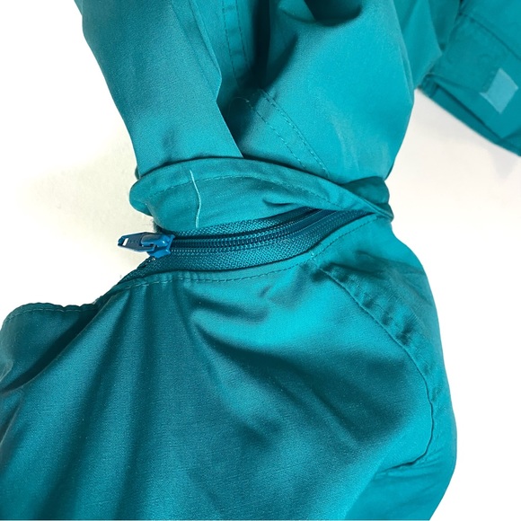 Vintage Woolrich Women’s Teal Wool Lined Hooded Parka Jacket Coat Made In USA M - Picture 10 of 13